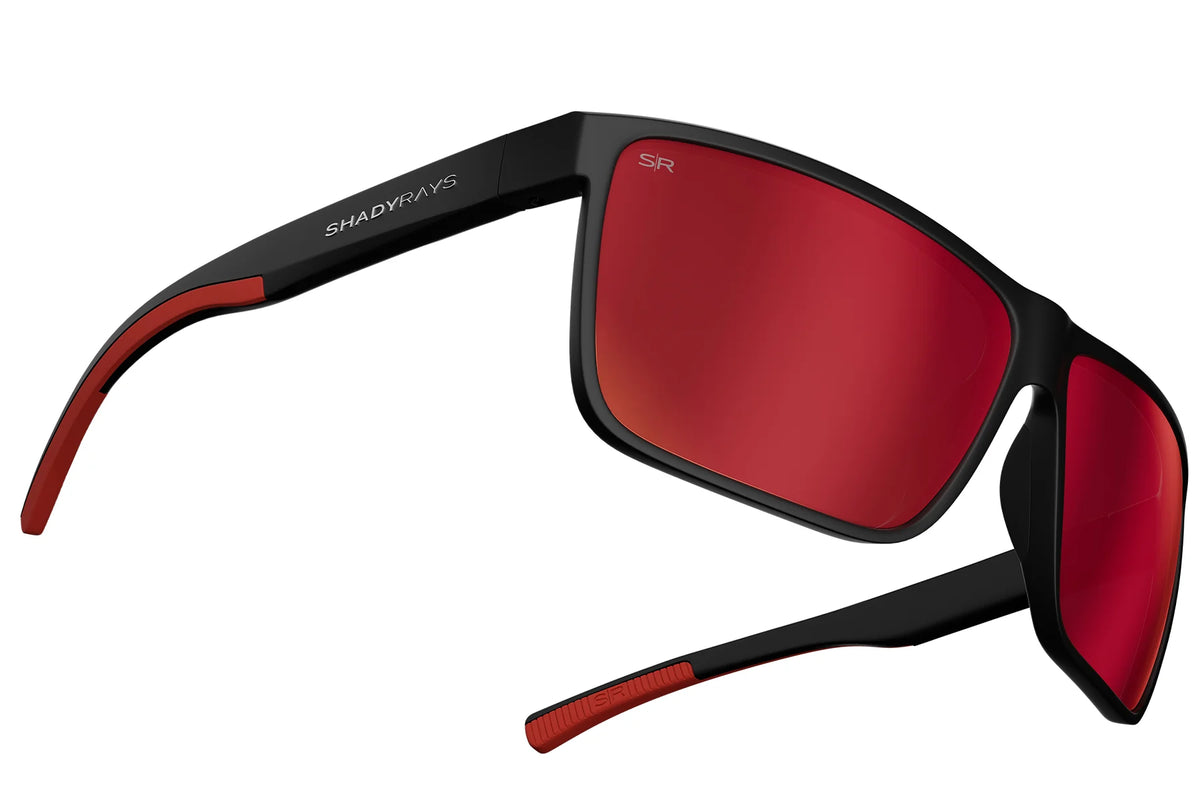 Cayman - Black Red Polarized